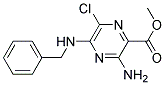 METHYL 3-AMINO-5-(BENZYLAMINO)-6-CHLOROPYRAZINE-2-CARBOXYLATE, TECH Struktur