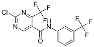 N5-[3-(TRIFLUOROMETHYL)PHENYL]-2-CHLORO-4-(TRIFLUOROMETHYL)PYRIMIDINE-5-CAR BOXAMIDE Struktur