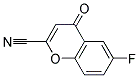 6-FLUORO-4-OXO-4H-CHROMENE-2-CARBONITRILE Struktur