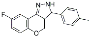 8-FLUORO-3-P-TOLYL-2,3,3A,4-TETRAHYDROCHROMENO-[4,3-C]PYRAZOLE Struktur