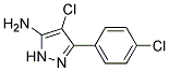 4-CHLORO-5-(4-CHLORO-PHENYL)-2H-PYRAZOL-3-YLAMINE Struktur