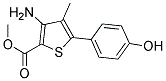 METHYL 3-AMINO-4-METHYL-5-(4-HYDROXYPHENYL)THIOPHENE-2-CARBOXYLATE Struktur