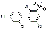 3-METHYLSULFONYL-2,2',4',5-TETRACHLOROBIPHENYL Struktur