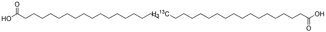 OCTADECANOIC-18-13C ACID (STEARIC ACID) Struktur