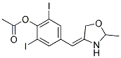 4-(4-ACETOXY-3,5-DIIODOBENZAL)-2-METHYL-5-OXAZOLENE Struktur