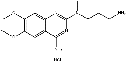 N-(4-AMINO-6,7-DIMETHOXYQUINAZOL-2-YL)-N-METHYL-PROPYLENEDIAMINE, HYDROCHLORIDE Struktur