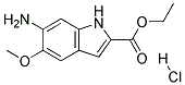 ETHYL 6-AMINO-5-METHOXYINDOLE-2-CARBOXYLATE HYDROCHLORIDE Struktur