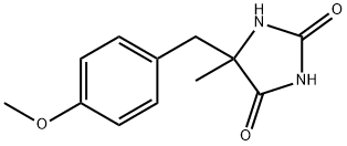 5-(4'-METHOXYBENZYL)-5-METHYLHYDANTOIN Struktur