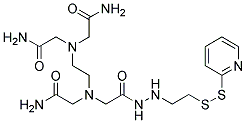 N-[S-(2-PYRIDYLTHIO)CYSTEAMINYL]ETHYLENEDIAMINE-N,N,N',N'-TETRAACETIC ACID, MONOAMIDE, TECHNICAL GRAD Struktur