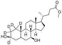 URSODEOXYCHOLIC-1-METHYL ESTER-D5 Struktur