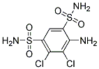 4-AMINO-5,6-DICHLOROBENZENE-1,3-DISULPHONAMIDE Struktur