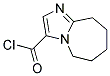 6,7,8,9-TETRAHYDRO-5H-IMIDAZO[1,2-A]AZEPINE-3-CARBONYL CHLORID Struktur