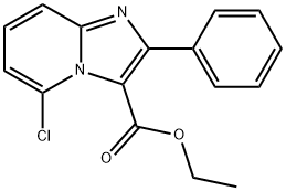 ETHYL 5-CHLORO-2-PHENYLIMIDAZO[1,2-A]PYRIDINE-3-CARBOXYLATE Struktur