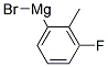 3-FLUORO-2-METHYLPHENYLMAGNESIUM BROMIDE 0.5M IN TETRAHYDROFURAN Struktur