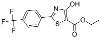 ETHYL 4-HYDROXY-2-[4-(TRIFLUOROMETHYL)PHENYL]THIAZOLE-5-CARBOXYLAT Struktur