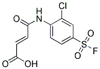 4-(2-CHLORO-4-FLUOROSULPHONYLANILINO)-4-OXOBUT-2-ENOIC ACID Struktur