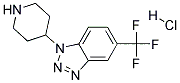 4-[5-(TRIFLUOROMETHYL)BENZOTRIAZOL-1-YL]PIPERIDINE HYDROCHLORIDE 95+% Struktur