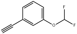 3-(DIFLUOROMETHOXY)PHENYLACETYLEN Struktur