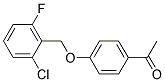 4'-(2-CHLORO-6-FLUOROBENZYLOXY)ACETOPHENON Struktur