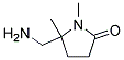 5-(AMINOMETHYL)-1,5-DIMETHYLPYRROLIDIN-2-ONE Struktur