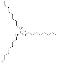 antimony tri(octanolate) Struktur