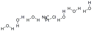 Sodium chloroplatinate hexahydrate Struktur