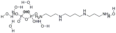 Spermine diphosphate hexahydrate Struktur