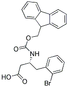 (R)-3-(Fmoc-amino)-4-(2-bromophenyl)butyric acid Struktur