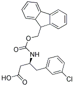 (S)-3-(Fmoc-amino)-4-(3-chlorophenyl)butyric acid Struktur