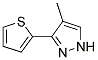 4-METHYL-3-(2-THIENYL)-1H-PYRAZOLE Struktur