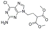 Dimethyl 2-[2-(2-Amino-6-Chloropurine-9-Yl)Ethyl]Malonate Struktur