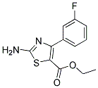 Ethyl 2-Amino-4-(3-Fluorophenyl)-5-Thiazole-Carboxylate Struktur