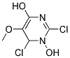 5-methoxy-2,4-dichloro/dihdyroxy pyrimidine Struktur