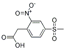 [4-(Methylsulphonyl)-2-nitrophenyl]acetic acid Struktur