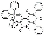 8-methyl-6-nitro-1,3-diphenyl-5-[(1,1,1-triphenyl-lambda~5~-phosphanylidene)amino]-1,2,3,4,7,8-hexahydropyrido[2,3-d]pyrimidine-2,4,7-trione Struktur