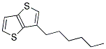 3-hexylthieno[3,2-b]thiophene Struktur