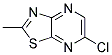 6-chloro-2-methylthiazolo[5,4-b]pyrazine Struktur