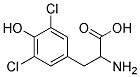 3,5-Dichloro-DL-tyrosine Struktur