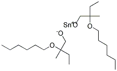 Tin bis(ethylhexyloxy isopropoxide) Struktur