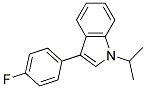 3-(4-fluorophenyl)-1-(1-methylethyl)-1H-indol Struktur