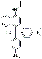 Bis-(4-dimethylamino-phenyl)-(4-ethylamino-naphthalen-1-yl)-methanol Struktur