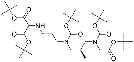 [((S)-2-{[2-(BIS-TERT-BUTOXYCARBONYLMETHYL-AMINO)-ETHYL]-TERT-BUTOXYCARBONYLMETHYL-AMINO}-1-METHYL-ETHYL)-TERT-BUTOXYCARBONYLMETHYL-AMINO]-ACETIC ACID TERT-BUTYL ESTER Struktur