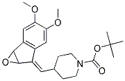 4-[5,6-DIMETHOXY-1-OXO-INDAN-(2Z)-YLIDENEMETHYL]-PIPERIDINE-1-CARBOXYLIC ACID TERT-BUTYL ESTER Struktur