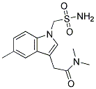 N,N-DIMETHYL-2-(5-METHYLSULFAMOYLMETHYL-1H-INDOL-3-YL)-ACETAMIDE Struktur