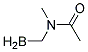 N-BORANYLMETHYL-N-METHYL-ACETAMIDE Struktur