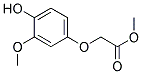 3-methoxy-4-hydroxy methyl phenoxyacetic acid Struktur