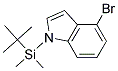 4-BROMO-1-(TERT-BUTYDIMETHYLSILYL)INDOLE Struktur