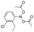 3-Chloro-N,N-Diacetoxyethylaniline Struktur