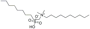 Didecyl dimethyl ammonium hydrogen sulfate Struktur