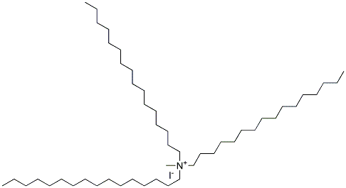 Trihexadecyl methyl ammonium iodide Struktur